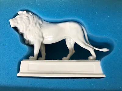 Buy Hutschenreuther Germany White Porcelain LION, Art Deco, In Box, Signed • 455.21£