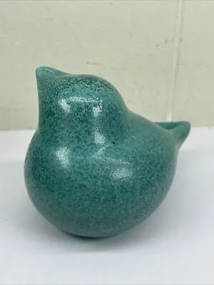 Buy Vintage Pottery Solid Green Crystal Rock Bunny Bird Chicken Figurine • 19.21£