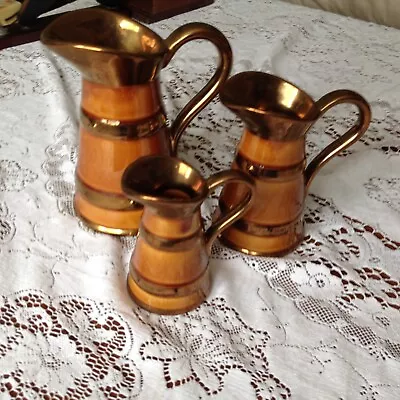 Buy 3x Vintage Graduated Jugs,LORD NELSON POTTERY • 24.99£