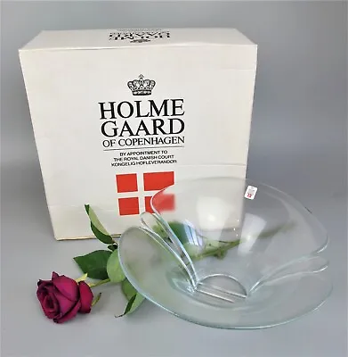 Buy HolmeGaard Glass Fruit Bowl Lily By Torben Jongersen. Vintage Crystal. Box. 10  • 19.99£