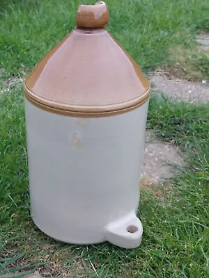 Buy Antique Large Stoneware Earthenware Flagon With Tap, NO TAP • 19.95£