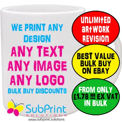 Buy Company Business LOGO Branded Promotional Gift Printed Mug,- Best Value On EBay • 7.69£