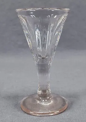 Buy 18th Century Georgian British Pattern Molded Flint Wine Glass Circa 1790 • 118.59£