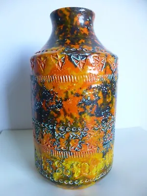 Buy Vintage BITOSSI Rimini Sunset Glaze Vase / Aldo Londi / Italy Ceramic MCM / RARE • 975£