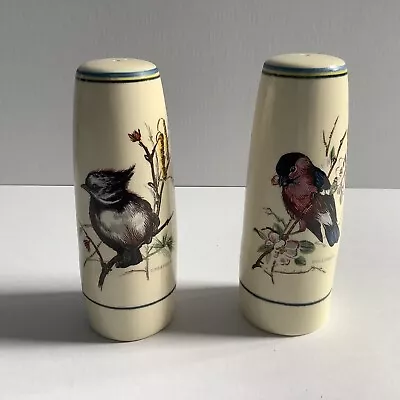 Buy Vintage Brixham Pottery Cruet Set Bird Design Cream Background With Stoppers • 5£