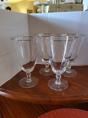Buy Vintage Set Of 4 Fostoria Engagement Crystal Iced Tea Glasses • 38.43£