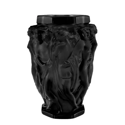 Buy Art Deco 1930' Black Glass Bacchantes Vase H.Hoffmann • 233.23£
