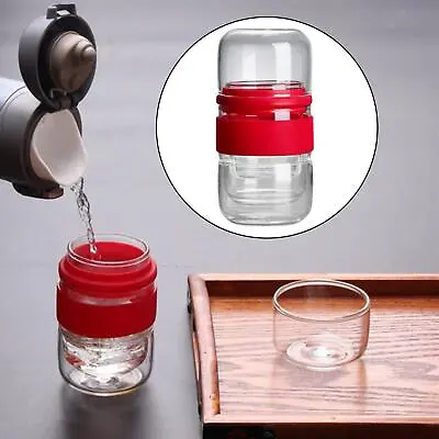 Buy Travel Tea Pot Set Chinese Kung Fu Glass Infuser Teapot Cups • 13.13£