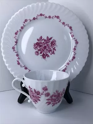 Buy Vintage AK Kaiser Belvedere Cup & Dessert Plate NO Saucer Germany Floral Rose • 26.84£