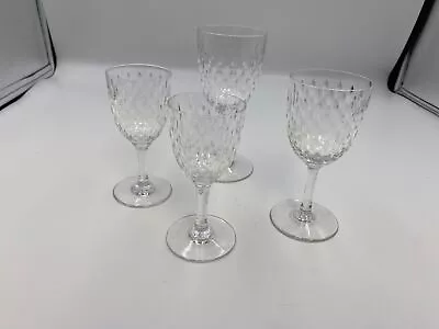 Buy Lot Of 4 Baccarat Crystal France PARIS Pattern Glasses Port Sherry • 123.13£