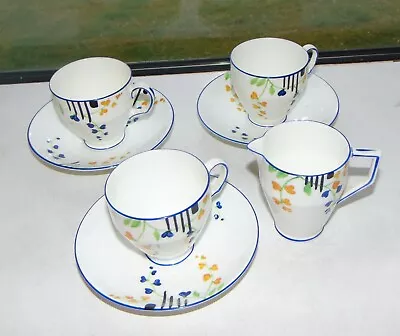 Buy Art Deco Taylor & Kent C1930s Pattern 5959  7PC Coffee Cups Saucers Jug • 12£