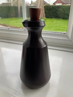 Buy Honiton Pottery Vintage Vinegar /oil Brown Jug With Stopper With Cork • 5£