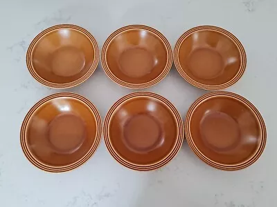 Buy Vintage 1970s Hornsea Saffron Yellow Set Of 6 Cereal Bowls 17cm  • 29.99£