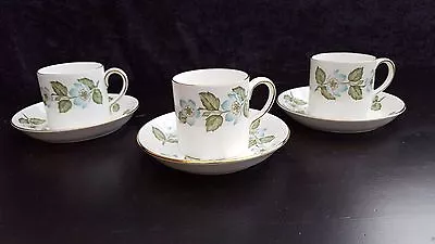 Buy Crown Staffordshire Easter Glory - 3 X Coffee Cups  And Saucers  • 12.99£
