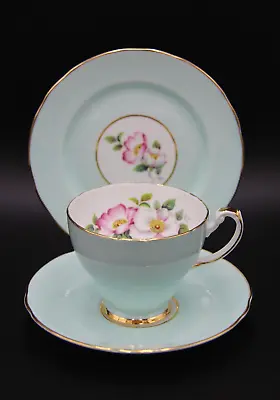 Buy 1939+ Hammersley & Co. Bone China Blue Cup & Saucer Trio Set Made In England • 21.07£
