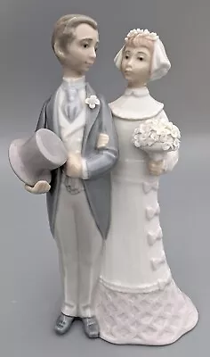 Buy VTG LLADRO Wedding Couple Bride Groom Porcelain Figurine #4808, RETIRED, Spain • 47.43£