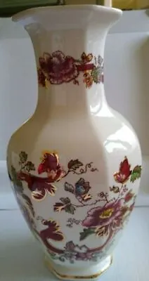 Buy Masons Ironstone Red Mandalay Pattern 10  Indian Vase Hand Painted • 49£