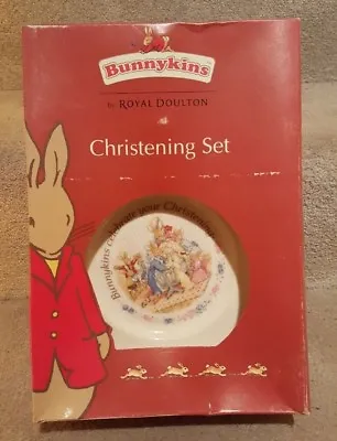 Buy Royal Doulton Bunnykins 2003 Christening Set Boxed VGC Unused • 14.99£