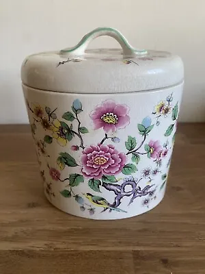 Buy Old Foley James Kent England 'Chinese Rose' Bird Floral Tea Caddy Jar 6  Vintage • 24.99£