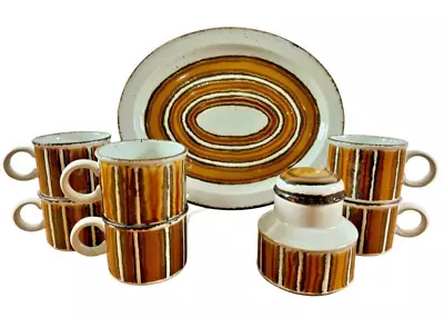 Buy Stonehenge MidWinter Earth MCM Coffee Mug Set And 12  Serving Platter-8 Pieces • 103.25£