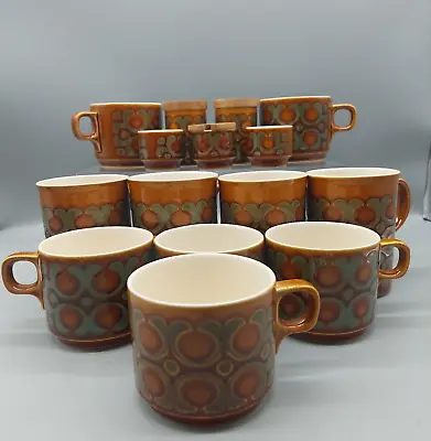 Buy Vintage Hornsea Pottery Bronte Design Brown/Green Job Lot Cups Mugs Condiments • 55£