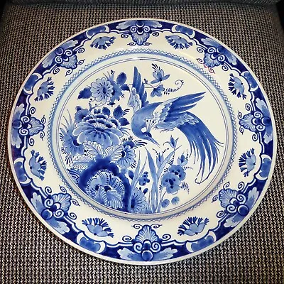 Buy !!!! Royal Delft De Porcelene Fles Beautiful Large Ceramic Wall Plate!!!!! • 128.95£
