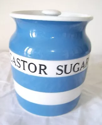 Buy Vintage T G Green Cornishware 'castor Sugar ' Storage Jar Black Backstamp • 15£