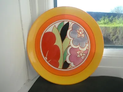 Buy CLARICE CLIFF  GARDENIA RED   PLATE - By WEDGWOOD - MINT/CERT/BOXED • 21£