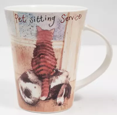 Buy Queens Mug Alex Clark Animal Antics Pet Sitting Service Cat Dog Fine Bone China • 15.99£