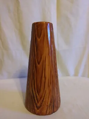 Buy Vintage Pottery Wood Look Brown Tree Trunk Vase~8.5 ~Decor • 17.33£