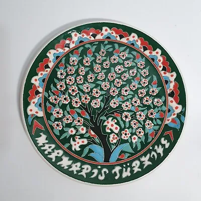 Buy Kutahya Handmade By Kismetli Gini Decorative Turkish Ceramic Plate Marmaris • 20£
