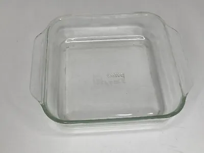 Buy Vintage Pyrex 2 Qt 222-R Clear 8x8x2 Square Baking Cake Dish Handles NO Chips • 16.02£