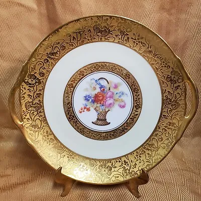 Buy Thomas Of Bavaria Stouffer China - Double Gold Gilt Band Display/Cake Plate • 46.47£