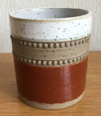 Buy Vintage Denby Potters Wheel Stoneware David Yorath Small Pottery Cylinder Vase • 14.99£