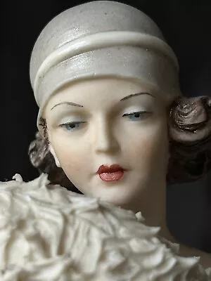 Buy Sandro Maggioni Capodimonte Figurine Lady Mode Liberty 1920 Porcelain Art Deco • 170£