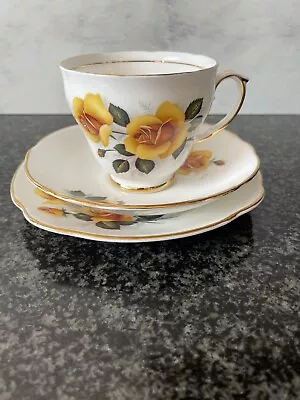 Buy Duchess Bone China Yellow Rose, Cup, Saucer & Side Plate • 4.99£