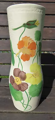Buy Large Vintage Ellgreave Gayline  1950s Vase Retro Pottery Hand Painted Flowers  • 4.99£