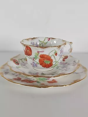 Buy Antique Hammersley & Co Tea Cup, Saucer And Plate • 87£