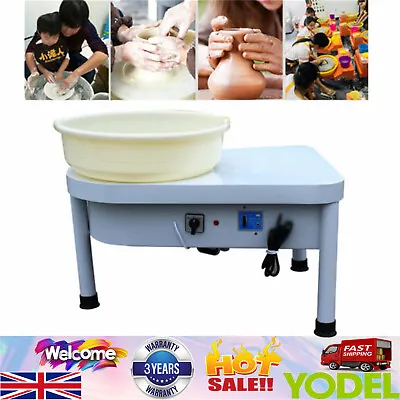 Buy Electric Pottery Wheel Ceramic Machine Potter Clay Shape Craft DIY 250W 25CM UK • 180.09£