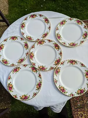 Buy Royal Albert ... Country Rose  6 Dinner     Plates  Large . • 30£