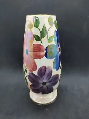Buy Rare Art Deco Hand Painted  Old Courtware 18.6 Cm Lustre Ware Vase • 15£