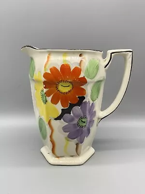 Buy Arthur Wood Hand Painted Art Deco Water Jug - Floral Decoration  • 28£