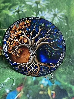 Buy ❤️New Acrylic Stained Glass Style Tree Of Life Sun Catcher Window Hanging 15cm • 6£
