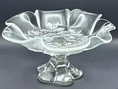 Buy Walther Glass Cup Cake/Muffin Etched Pedestal Dish Stand • 14.95£