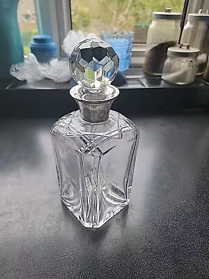 Buy Vintage Decanter With Silver Plate Collar • 19£