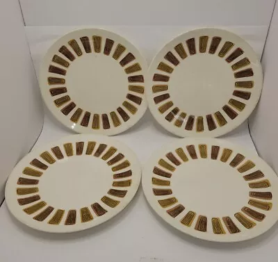 Buy 4 Vintage MCM 1970's Santa Fe Pattern ROYAL IRONSTONE Dinner Plates 10  Diameter • 30.68£