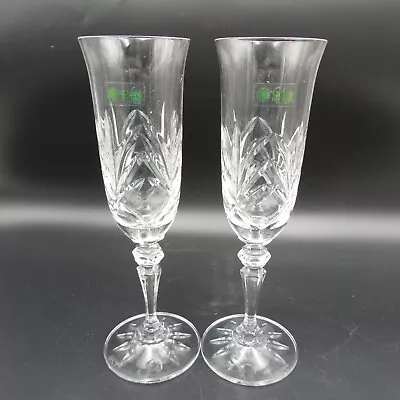Buy Galway Kylemore Champagne Flute Fluted Stem 24% Lead Crystal NEW • 36.84£