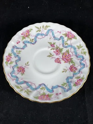 Buy (5) Minton China MONTROSE S369 Pattern 5 3/4” Saucer With Gold Trim • 30.29£