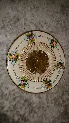 Buy Small Vintage Capodimonte Hand Painted Floral Decorative Plate 604 • 21.99£
