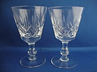 Buy 2 X Stuart Crystal Glengarry Cut Pattern Wine Glasses  • 14.95£